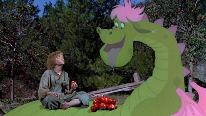 Fotogramma del film "Elliott il drago invisibile" del 1977.