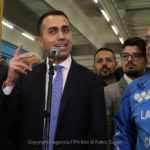 The head of M5S Luigi Di Maio at the center of Maddaloni di Scampia
