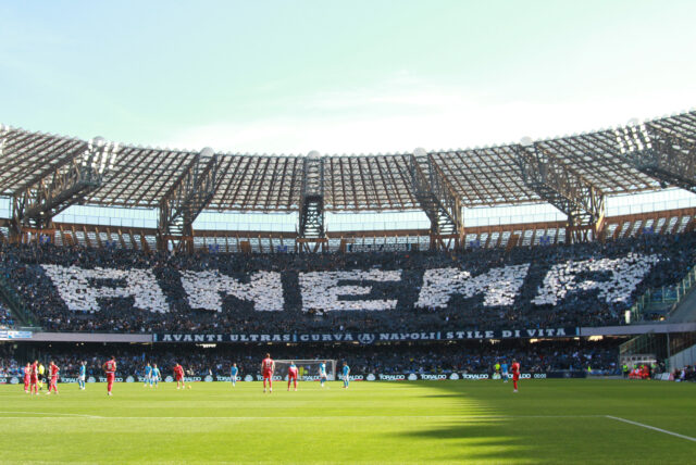anema e core, stadio diego armando maradona.